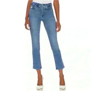 GOOD American Good Legs Straight With Split Back Pockets in Indigo127  Size 2/26